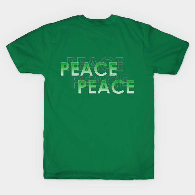 Peace in green color by Gerchek